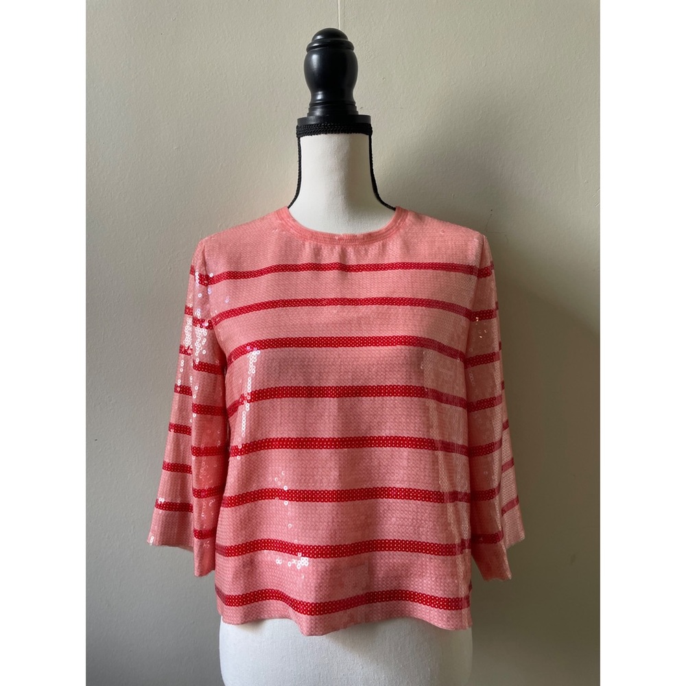 Kate Spade Sequin Pink Top